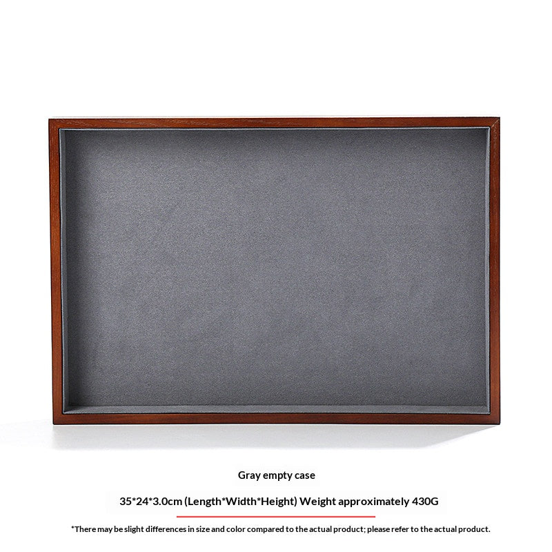 Premium Solid Wood Jewelry Display Trays for Photography & Organizing