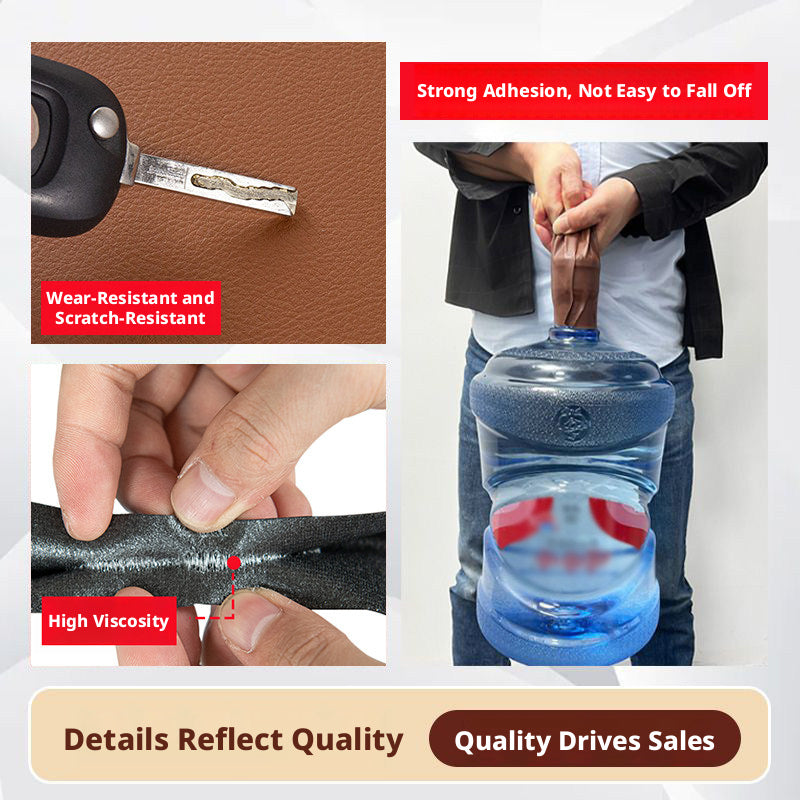 Strong Self-Adhesive Leather Repair Patch – 0.8mm Thick, Cut-to-Size for Sofa, Car Seat & Bag (Multiple Colors)