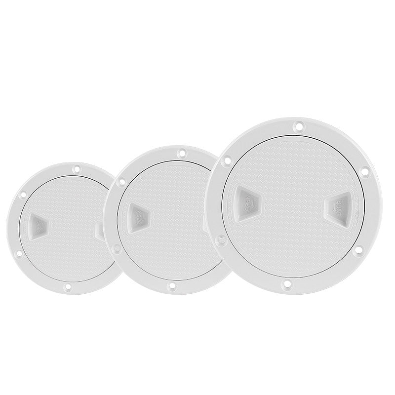 Boat Deck Hatch Cover — Round & Square ABS Inspection Port with Rubber Seal