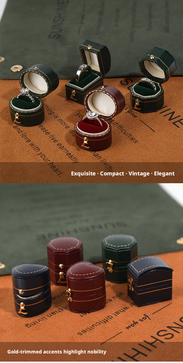 Vintage Mini Ring Box – Proposal, Wedding & Jewelry Photography Prop