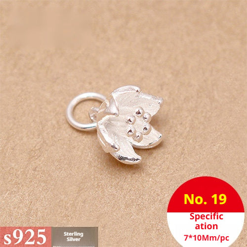 s925 Sterling Silver Pendants & Beads – 40+ Shapes for DIY Red String Bracelets, Crystal Jewelry, Handmade Weaving Accessories