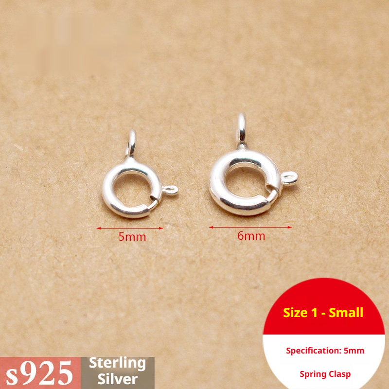 s925 Sterling Silver Clasps – Spring Ring, Lobster, Question Hook, S & W Clasps for DIY Bracelets, Necklaces, Jewelry Making (Multiple Sizes)