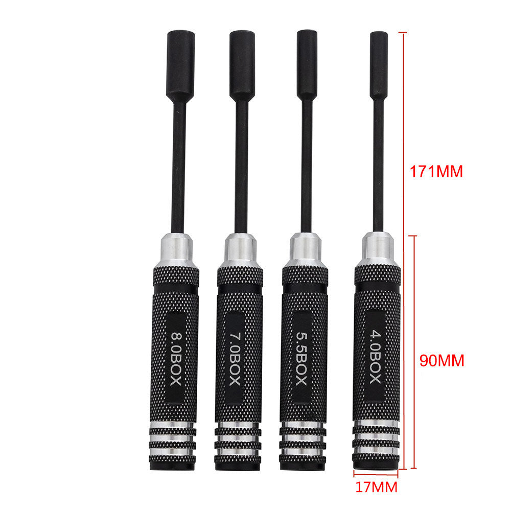 5-in-1 RC Titanium-Plated Hex & Nut Screwdriver Set – Precision Repair Tool for Boat, Car & Truck