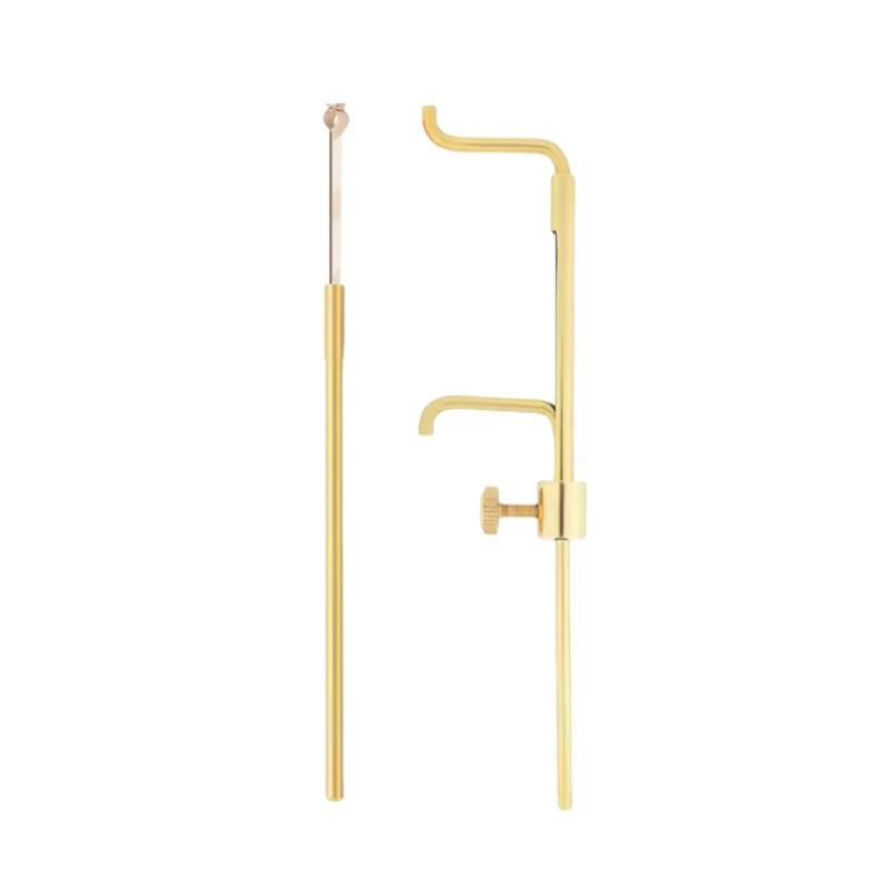 Violin Cello Bass Sound Post Tool Set Brass Setter Clip Ruler