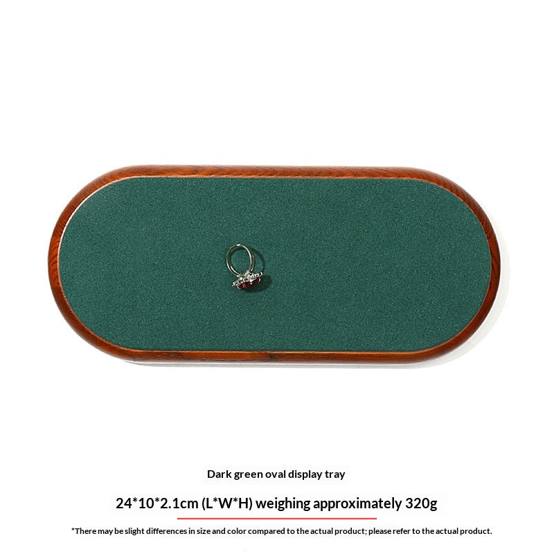 Premium Solid Wood Jewelry Display Trays for Photography & Organizing