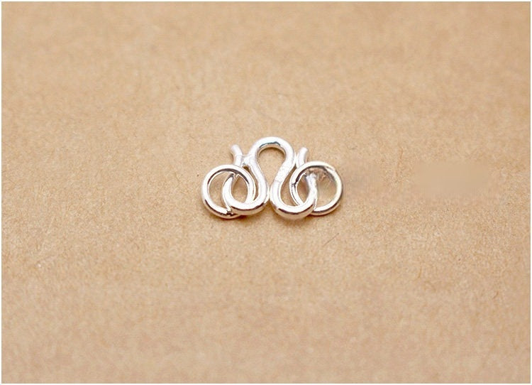 s925 Sterling Silver Clasps – Spring Ring, Lobster, Question Hook, S & W Clasps for DIY Bracelets, Necklaces, Jewelry Making (Multiple Sizes)