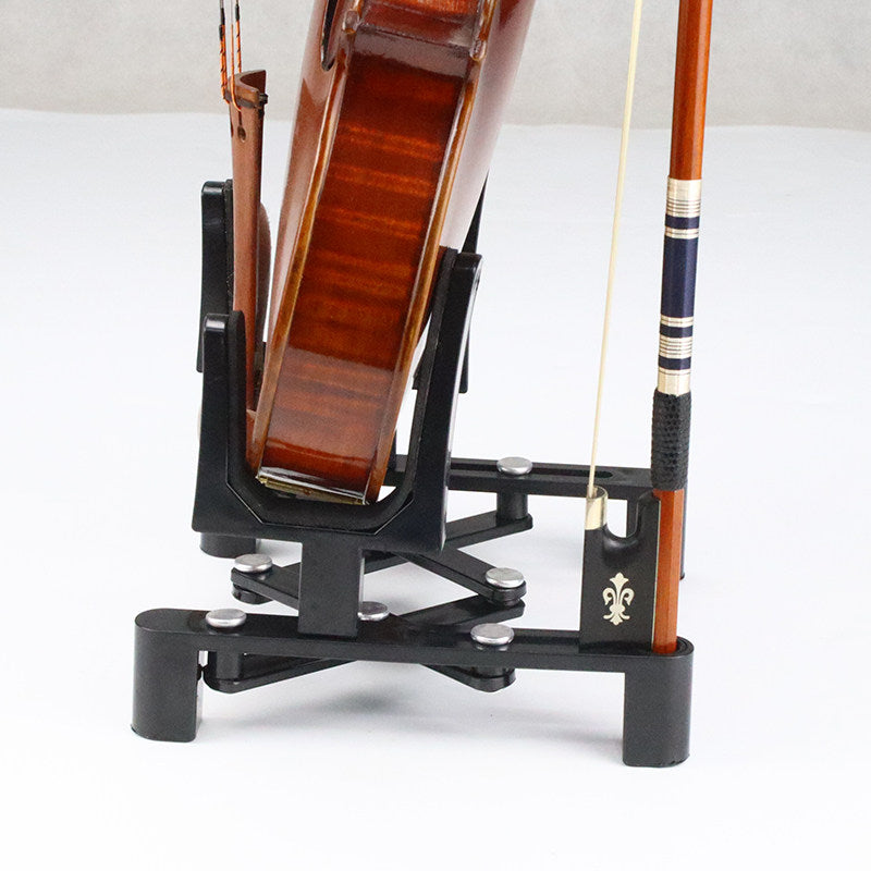 Foldable Violin Stand with Bow Holder – Portable Display Rack for Violin (Black or Red)