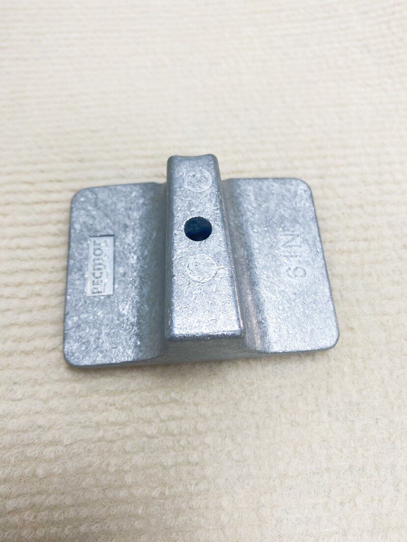 Yamaha Outboard Sacrificial Anode Zinc Block – Anti-Corrosion Trim Tab & Steering Fin for 2‑Stroke & 4‑Stroke Engines