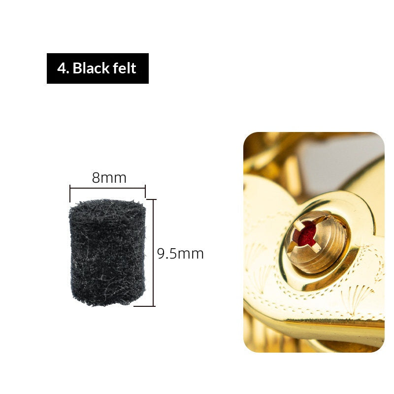 Saxophone Repair Parts Kit – Screws, Felt Posts, Key Button Covers & Reeds (Alto/Tenor/Soprano)