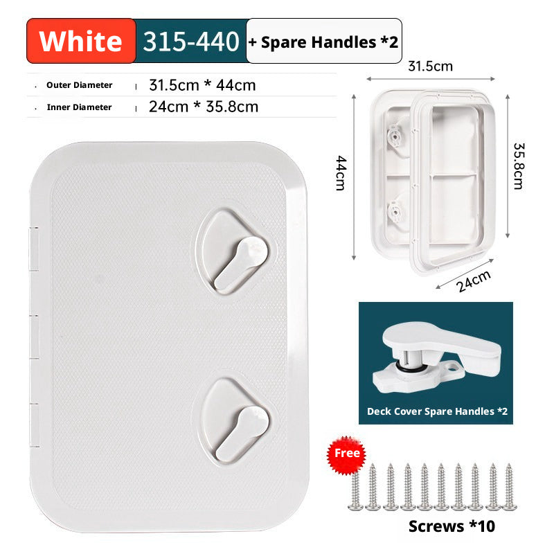 Marine Deck Access Hatch – UV Resistant ABS Plastic Inspection Cover for Boats, Fish Boxes & Storage Compartments