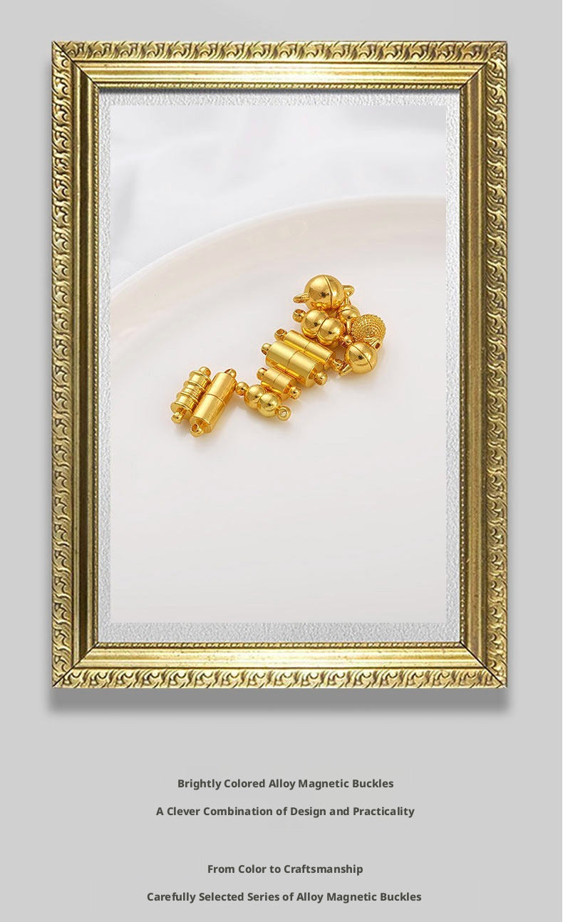 Magnetic Clasps for Jewelry Making – Strong, Gold Plated, DIY Buckles