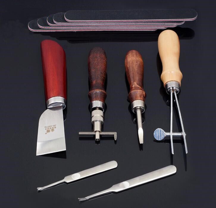 19-Piece Leather Craft Tools Kit – Hand Sewing Starter Set for Wallets, Bags & DIY Projects