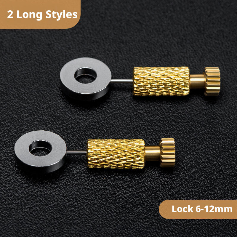 Suture Positioning Needles – Brass Leather Stitch Fixing Pins (Short 0‑6mm / Long 6‑12mm)
