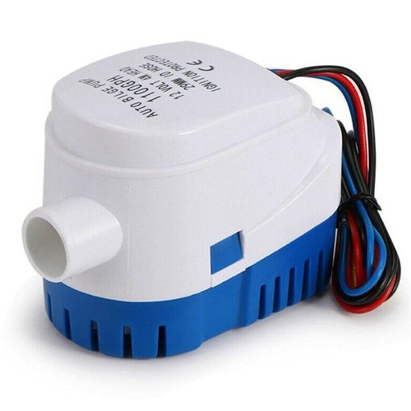 12V 1100GPH Automatic Submersible Bilge Pump – Marine Water Removal for Boats, RVs & Yachts