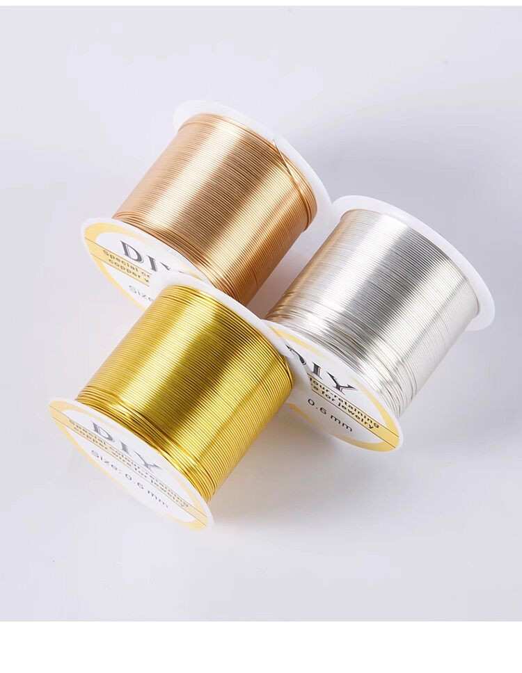 100m Color‑Retaining Copper Wire – DIY Wire Wrapping & Flower Making