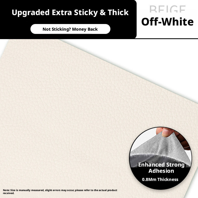 Strong Self-Adhesive Leather Repair Patch – 0.8mm Thick, Cut-to-Size for Sofa, Car Seat & Bag (Multiple Colors)
