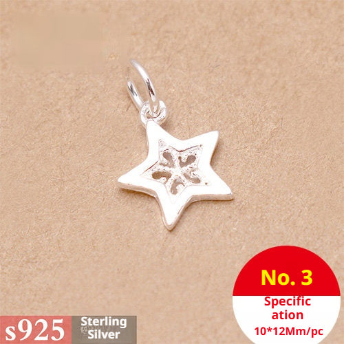 s925 Sterling Silver Pendants & Beads – 40+ Shapes for DIY Red String Bracelets, Crystal Jewelry, Handmade Weaving Accessories