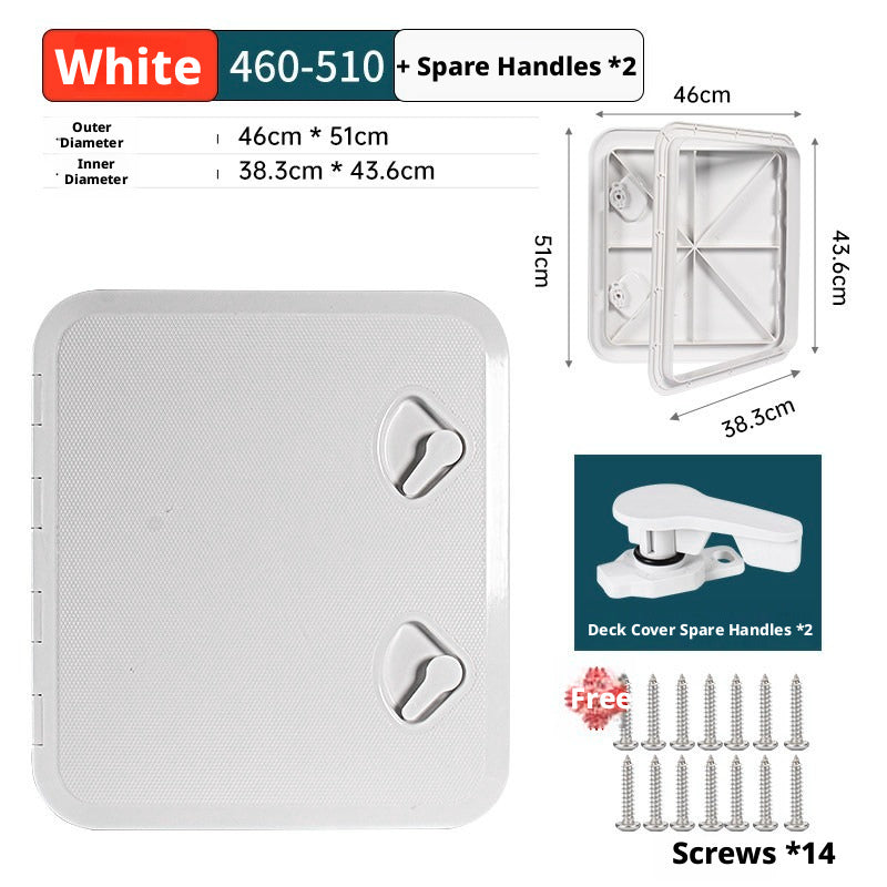 Marine Deck Access Hatch – UV Resistant ABS Plastic Inspection Cover for Boats, Fish Boxes & Storage Compartments