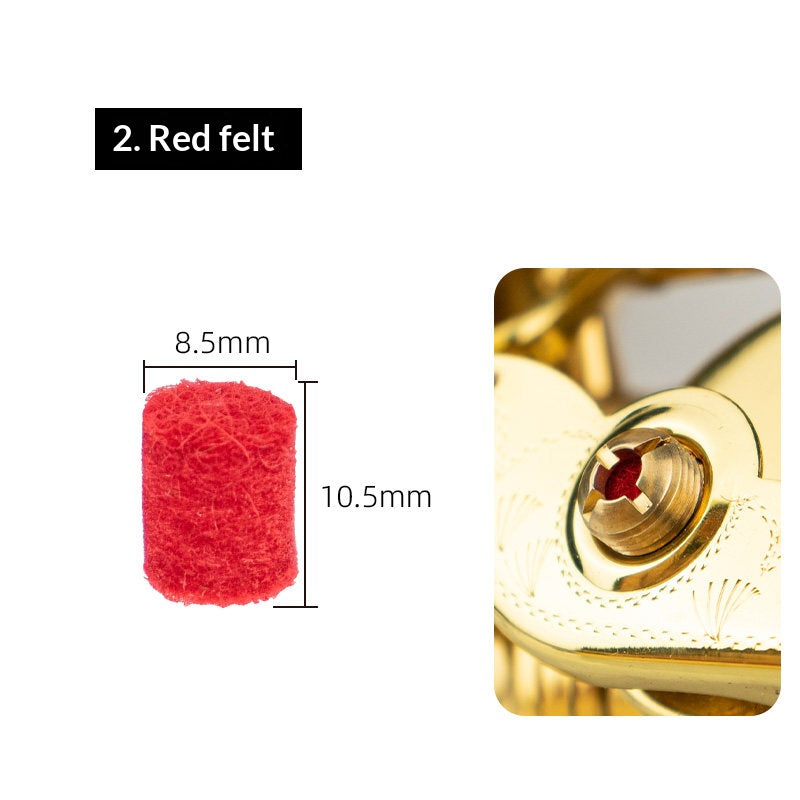 Saxophone Repair Parts Kit – Screws, Felt Posts, Key Button Covers & Reeds (Alto/Tenor/Soprano)
