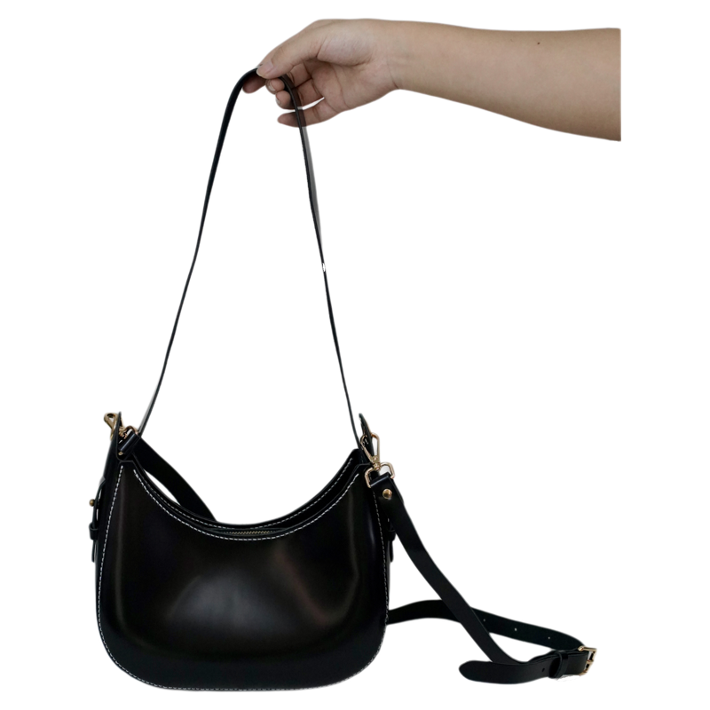 DIY Leather Bag Hardware Complete Set – Kelly, Cambridge, Saddle, Vegetable Basket + Shoulder Straps (Gold Chain & Fabric)