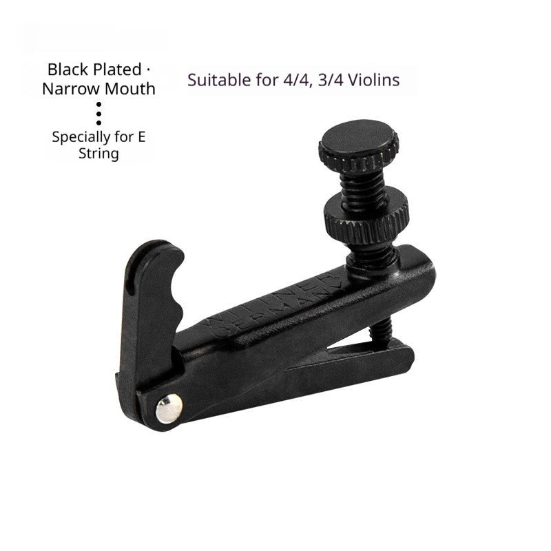 Violin Fine Tuners – 4/4 & 3/4, Wide/Narrow Mouth, Black or Gold (Single or Set of 4)