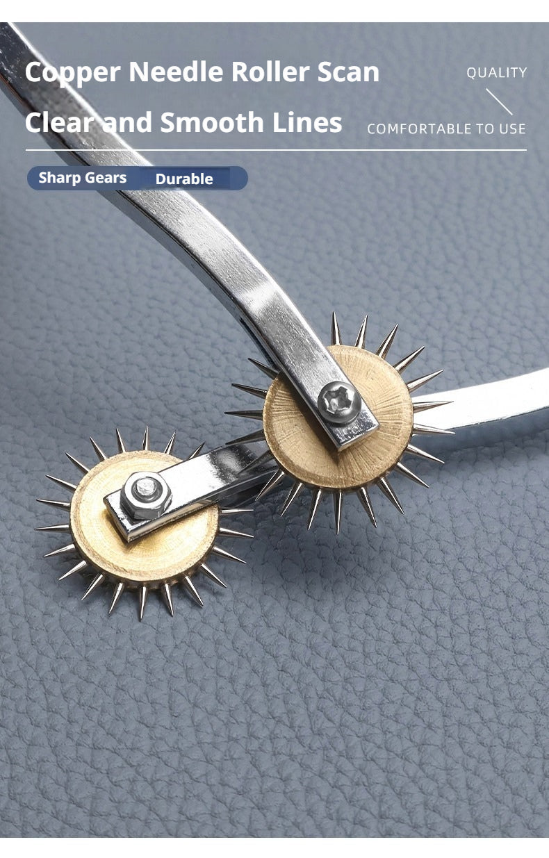 Leather Stitching Wheel – 2.5mm / 3.5mm Spacing for Hand Sewing & Saddle Stitch