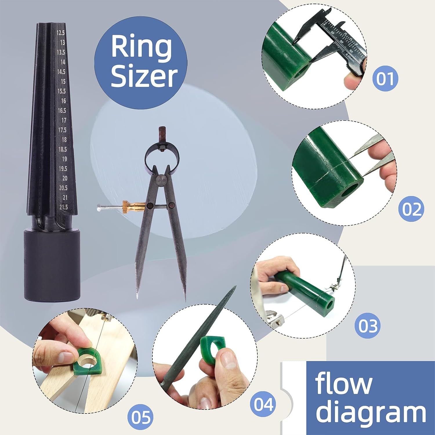 Ring Wax Carving Casting Tool Set DIY Jewelry Making 4 Options