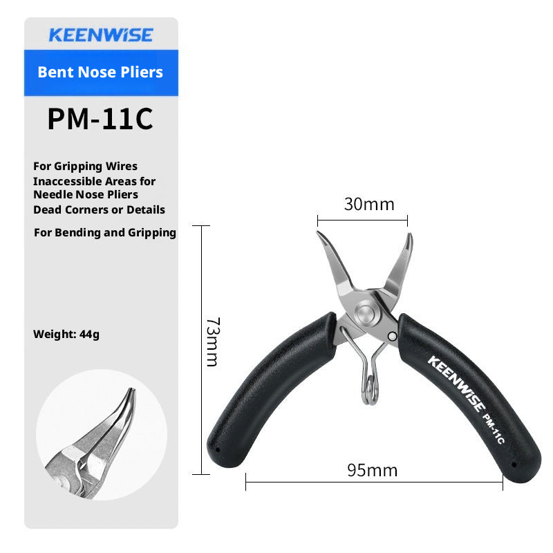 KEENWISE Mini Jewelry Pliers Set – 5 Types, 4"/4.5", Stainless Steel
