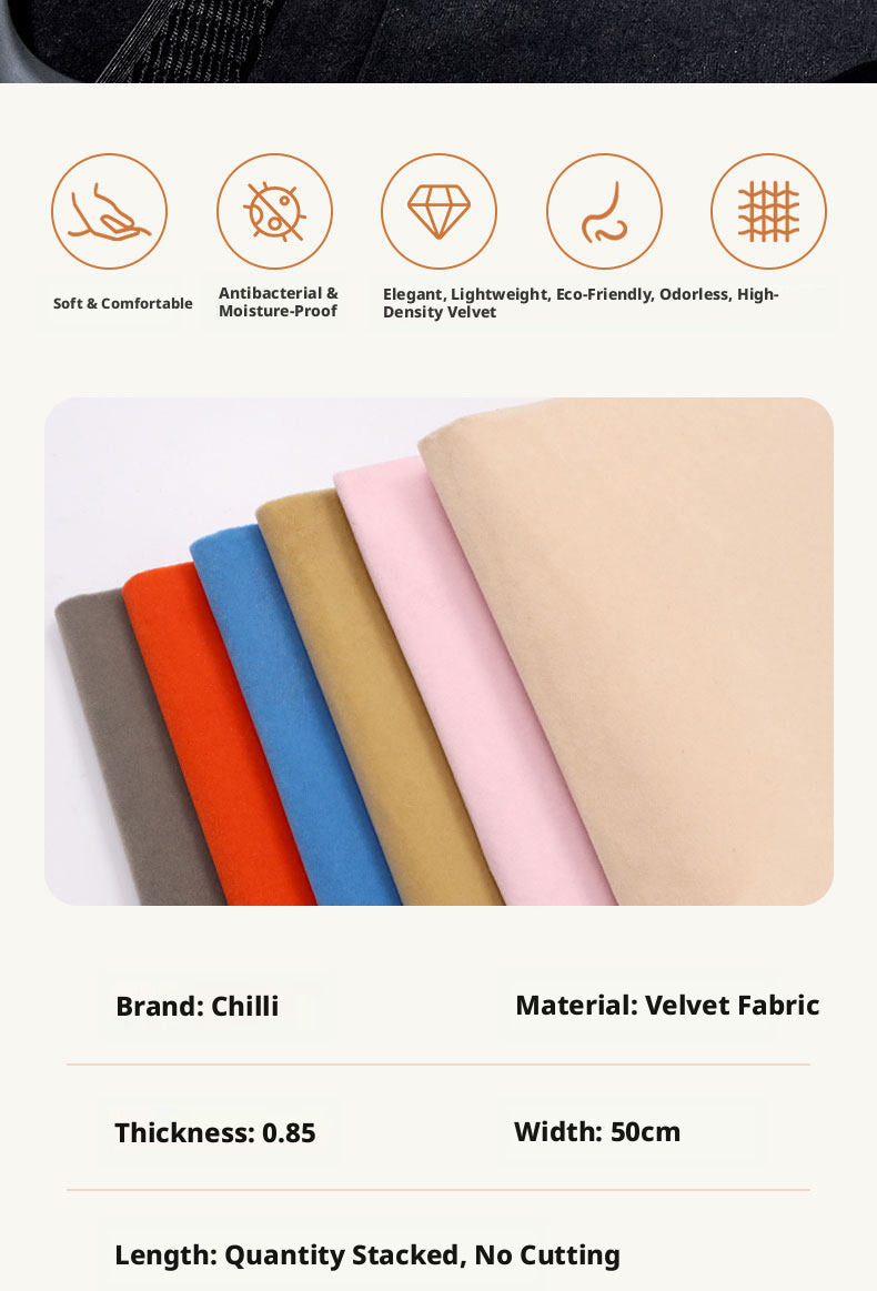 Self-Adhesive Velvet Fabric – Jewelry Box Liner, Drawer Protector, 17 Colors