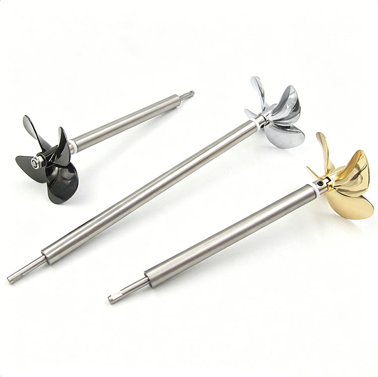 Zinc Alloy 4-Blade RC Boat Propeller - 55mm/60mm CW & CCW Replacement for Fishing Boats, Bait Boats & Remote Control Models