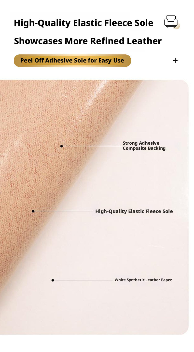 Strong Self-Adhesive Leather Repair Patch – 0.8mm Thick, Cut-to-Size for Sofa, Car Seat & Bag (Multiple Colors)