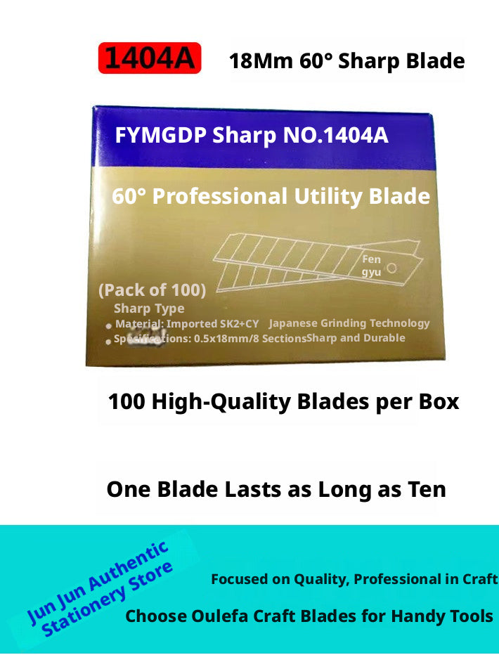 Anti‑Wobble Utility Knife for Leather Cutting – Metal Handle + 30°/60° Blades (9mm)
