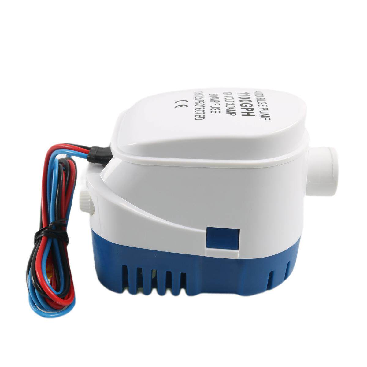 12V 1100GPH Automatic Submersible Bilge Pump – Marine Water Removal for Boats, RVs & Yachts
