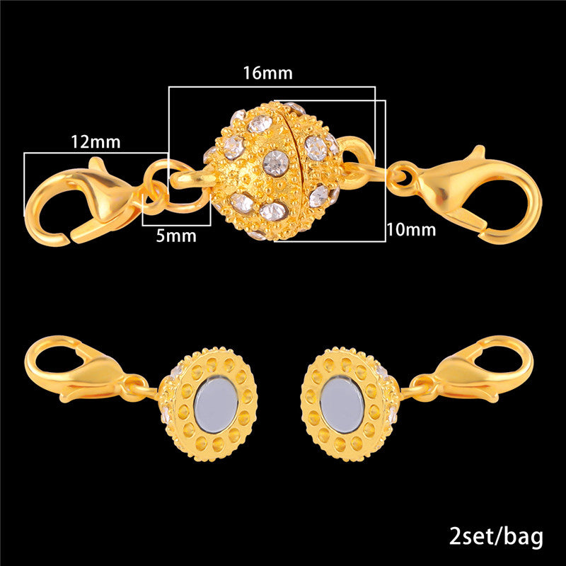 Magnetic Clasps for Jewelry Making – Strong, Gold Plated, DIY Buckles