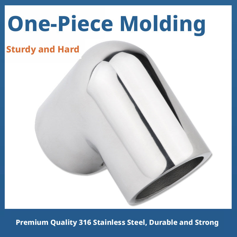 316 Stainless Steel 90° Elbow – Mirror Polished Marine Pipe Fitting for Yacht Plumbing, 22-32mm