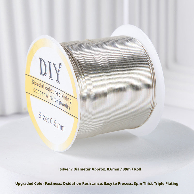 100m Color‑Retaining Copper Wire – DIY Wire Wrapping & Flower Making
