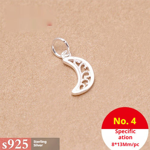 s925 Sterling Silver Pendants & Beads – 40+ Shapes for DIY Red String Bracelets, Crystal Jewelry, Handmade Weaving Accessories