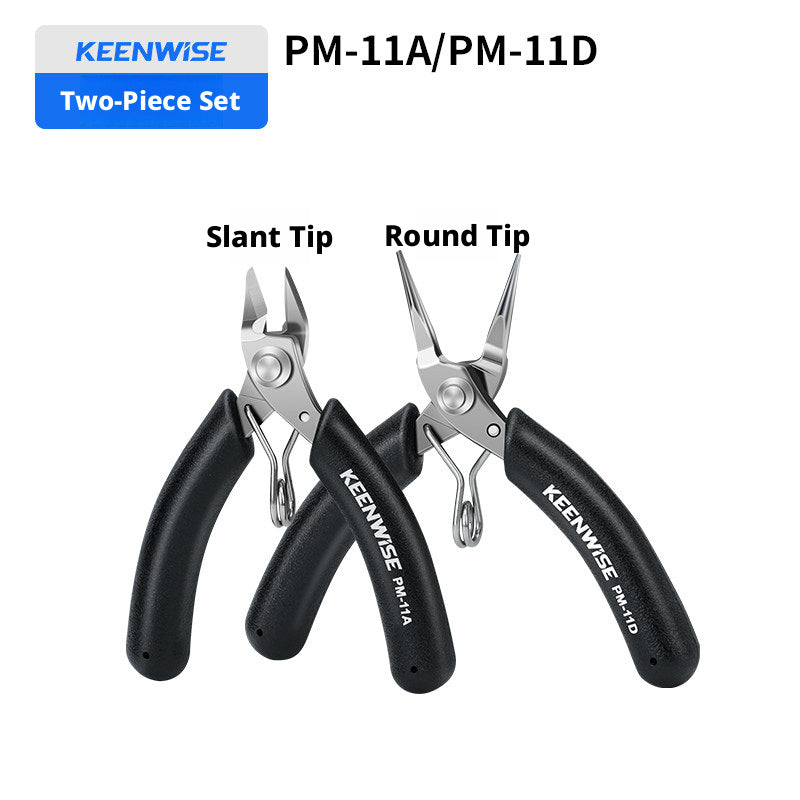 KEENWISE Mini Jewelry Pliers Set – 5 Types, 4"/4.5", Stainless Steel