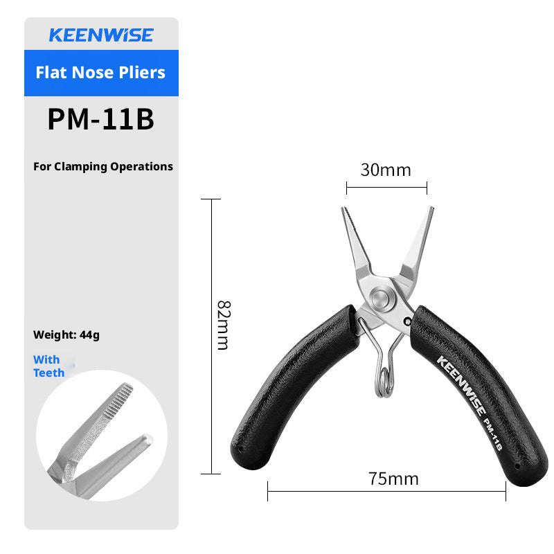 KEENWISE Mini Jewelry Pliers Set – 5 Types, 4"/4.5", Stainless Steel