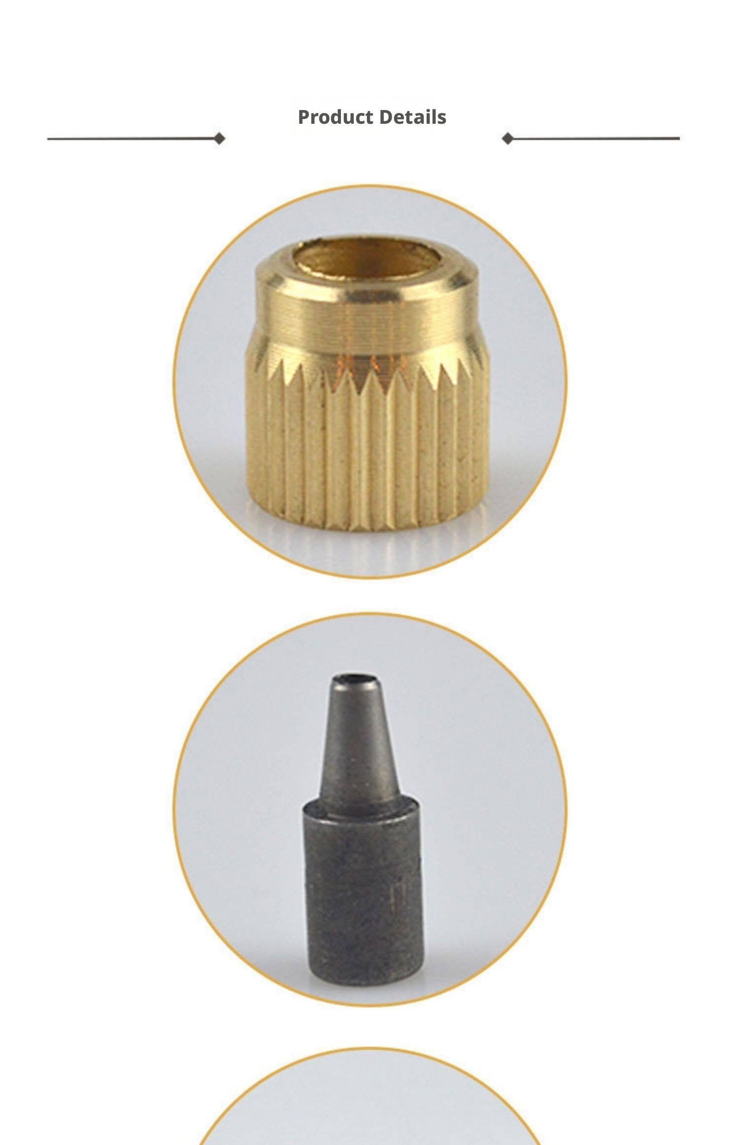 Automatic Belt Punch – Self‑Rotating 6‑Head Leather Hole Punch (1.5‑4.0mm) with Solid Wood Handle