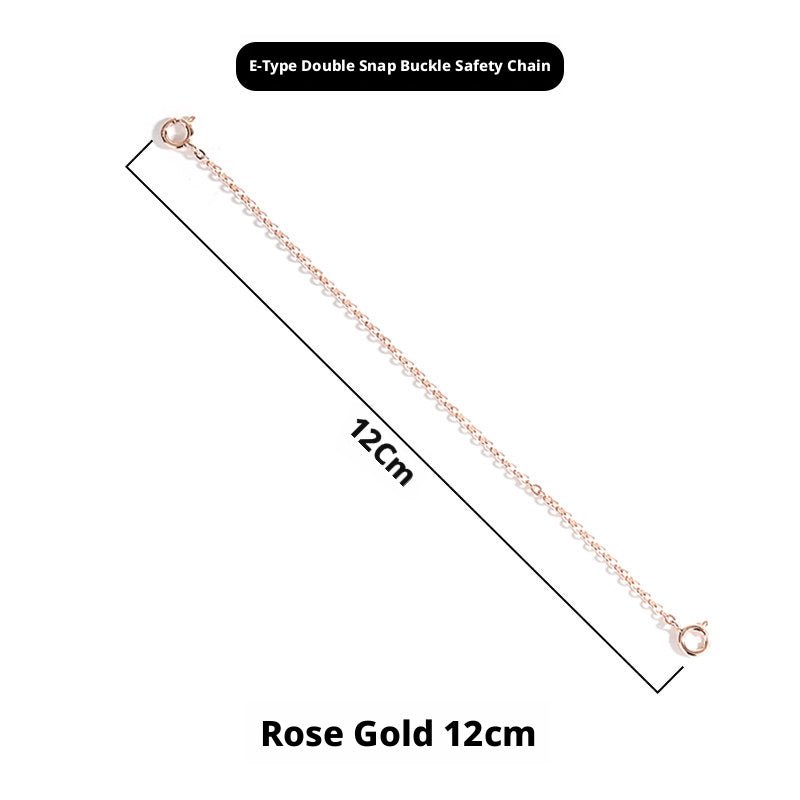 S925 Sterling Silver Extension Chain – 3 - 15cm, Double Safety Clasp - HomeDIYer