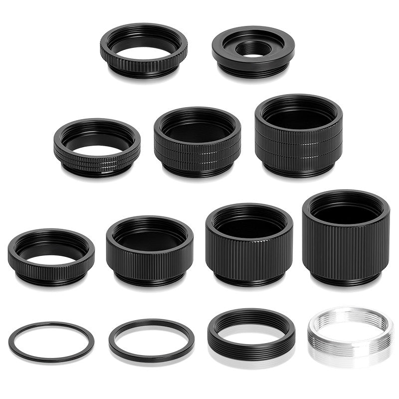 CS / C - Mount Extension Ring for Industrial & CCD Cameras — Focus Adjustment Adapter Tube, 0.5mm–20mm - HomeDIYer