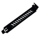 12cm Vented PCI Slot Cover Bracket for PC Case — Black or Silver, 1 Pair with Screws