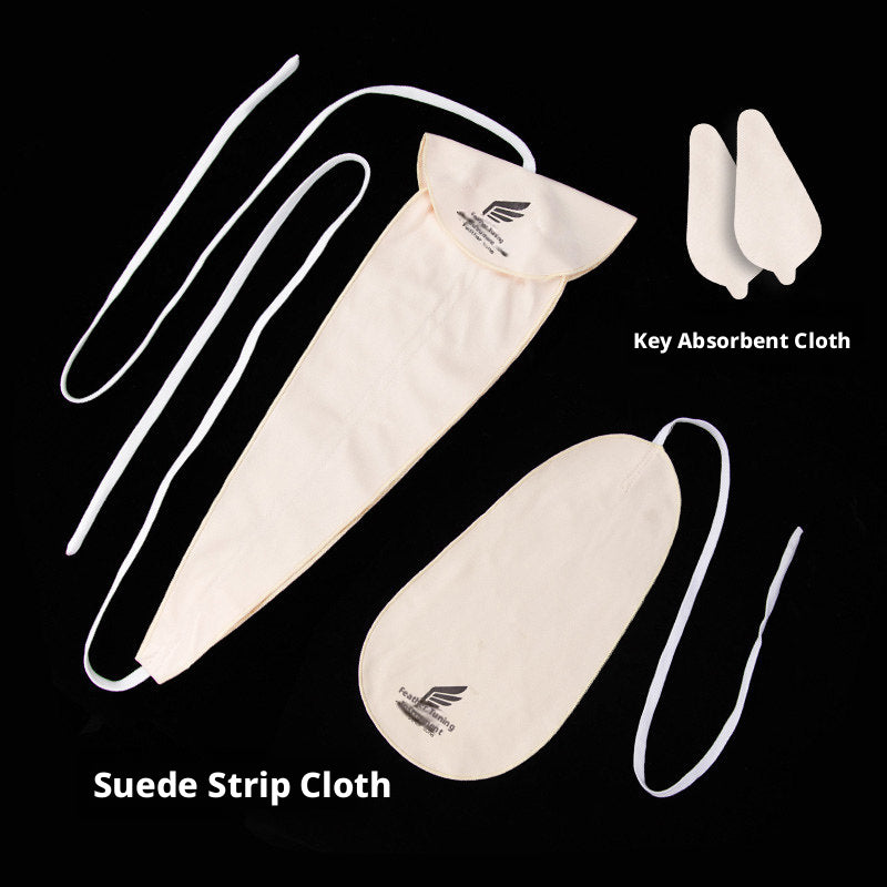 Universal Alto & Tenor Sax Cleaning Cloth Kit – Suede Wipes for Inner Chamber, Moisture & Saliva