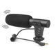 On-Camera Shotgun Microphone with Cold Shoe Mount for DSLR & Mirrorless