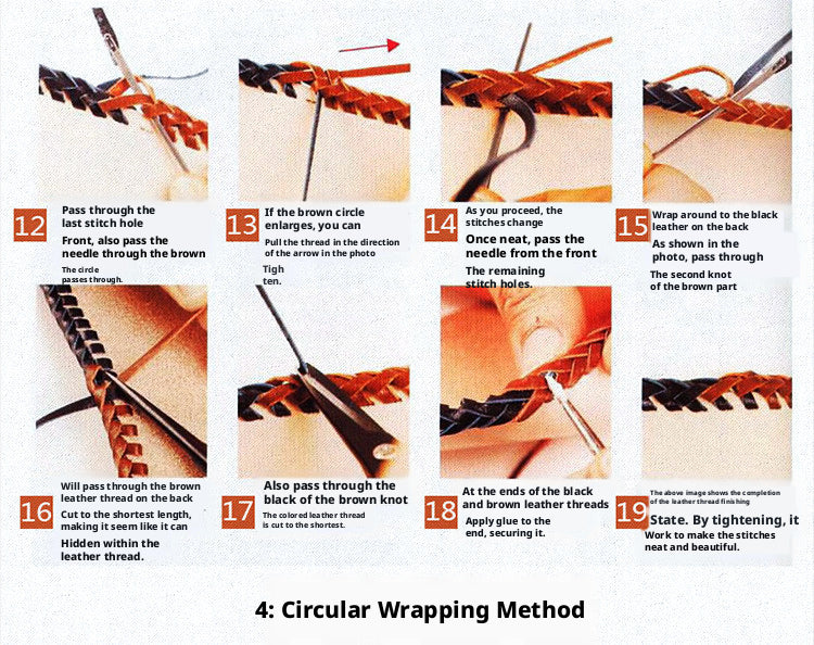 Woven Leather Cord Needle – 56mm Flat Cord Weaving Needle for 3mm Leather Rope (10 Pack)
