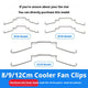 CPU Cooler Fan Wire Clips – Stainless Steel Retaining Hooks for 80mm, 90mm & 120mm Heatsink Fans | Inner & Outer Buckle Options | 5 Pairs Per Order