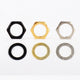 Electric Guitar Jack Nut & Washer Set – 6.35mm Output Socket Hardware (Metric + Imperial) – Silver/Black/Gold