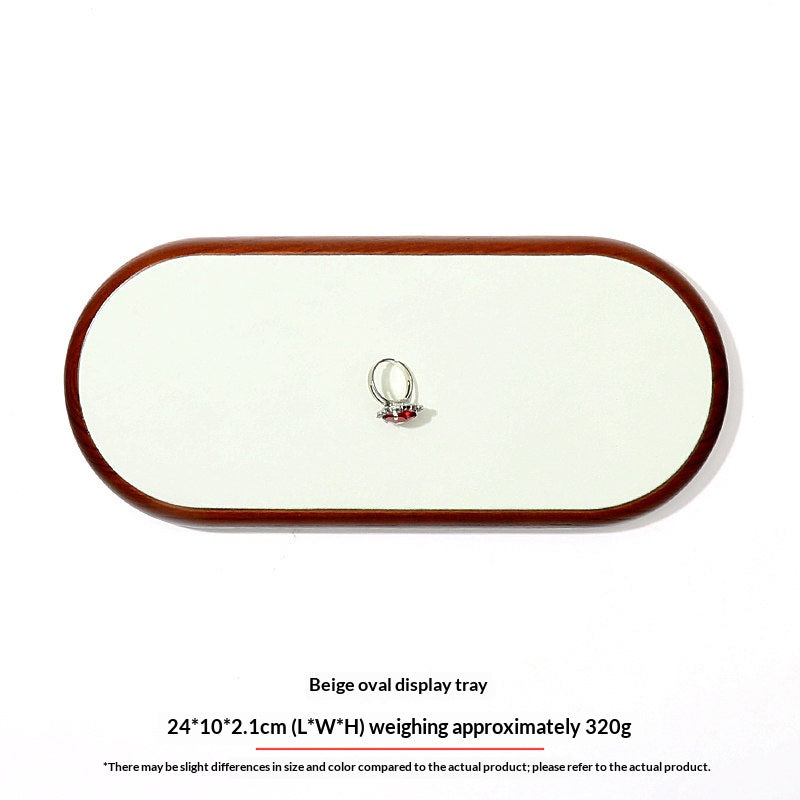 Premium Solid Wood Jewelry Display Trays for Photography & Organizing
