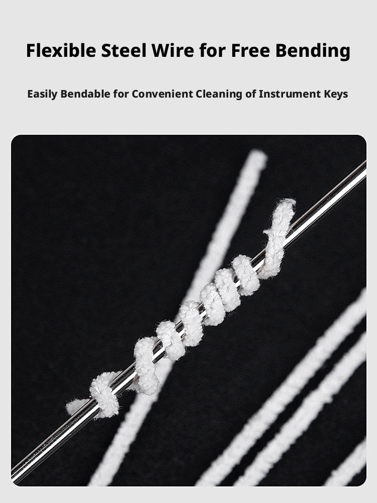 Flexible Woodwind Key Cleaning Sticks – Pack of 50, for Flute, Clarinet, Saxophone, Oboe, Bassoon